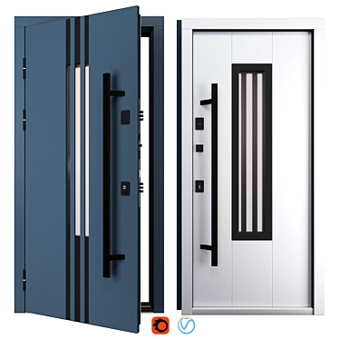 Revolution Metal Door Set (Abvehr) 3D model image 1 