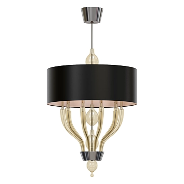 Elegant Suspension Lamp Pandora 3D model image 1 