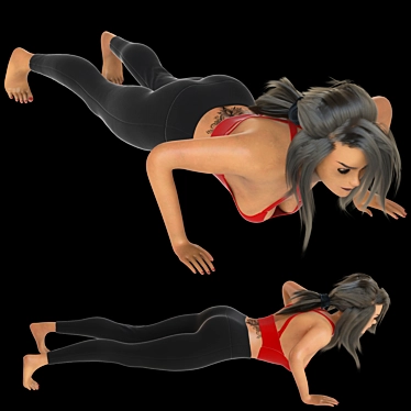 Fitness Model for Gym Display 3D model image 1 