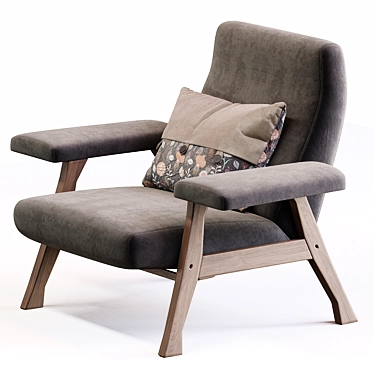 Stylish Roberto Mengi Chair 3D model image 1 