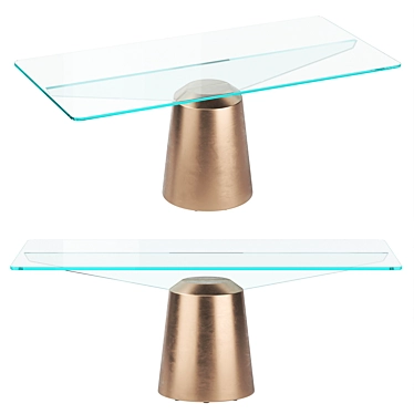 Sleek Italian Modern Dining Table 3D model image 1 