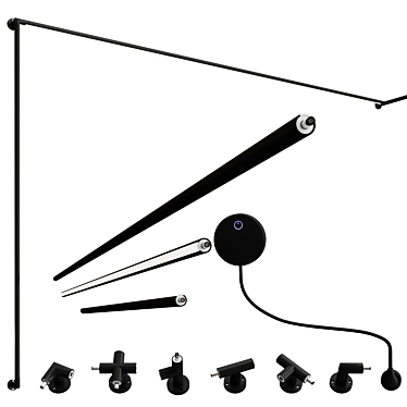 Versatile Surface Mount Lighting 3D model image 1 