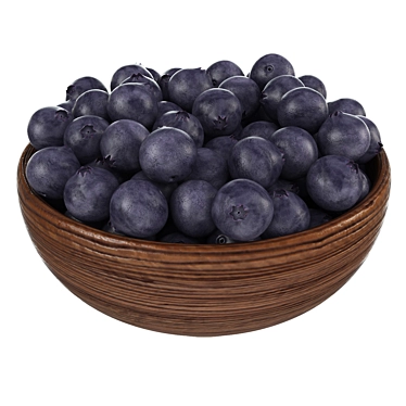 Blueberry Wood Bowl 11cm Diameter 3D model image 1 