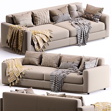 Sophisticated Italian Design Sofa 3D model image 1 