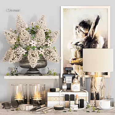 Eclectic Decor Set Max/Obj/FBX 3D model image 1 