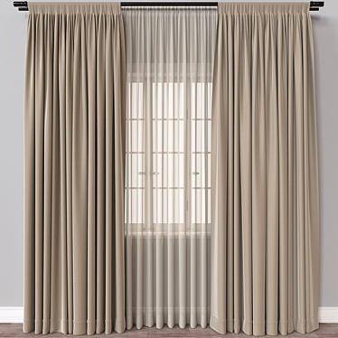 Multi-Format Curtain Model Kit 3D model image 1 