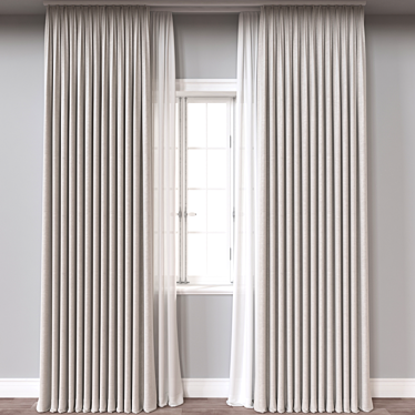 Window Curtain 577 - 3D Model 3D model image 1 