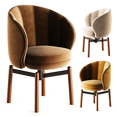 VUELTA FD Swivel Chair: Modern Design Elegance 3D model image 1 