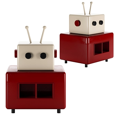 Child's Robot Nightstand - 3D Model 3D model image 1 