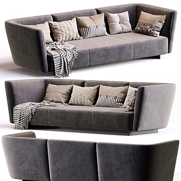 Luxurious Seymour Sofa by Minotti 3D model image 1 