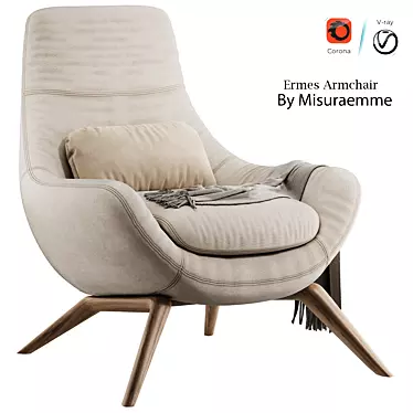 Modern Ermes Armchair Design 3D model image 1 