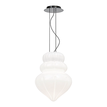 Elegant Opale Suspension Light 3D model image 1 