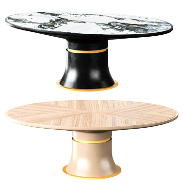 AR Arredamenti Oval Victor Table 3D model image 1 