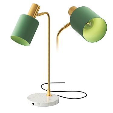 Sleek Flin Table Lamp 3D model image 1 