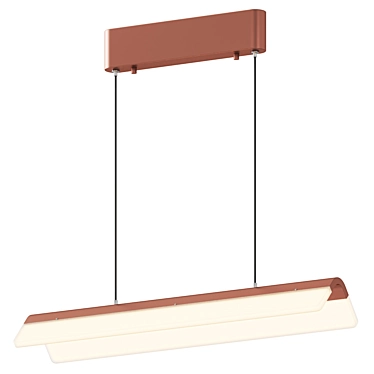 Dark Copper LED Pendant Lamp 3D model image 1 