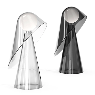 Elegant Mademoiselle Table Lamp 3D model image 1 