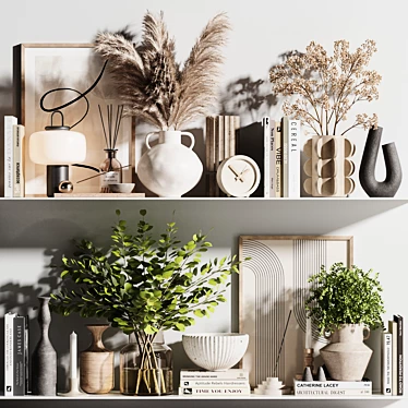 Elegant Decorative 3D Set 3D model image 1 