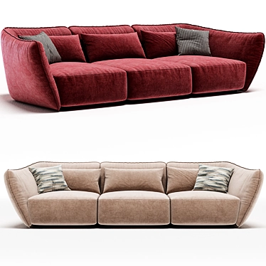 Elegant Natuzzi Italia Sofa Design 3D model image 1 