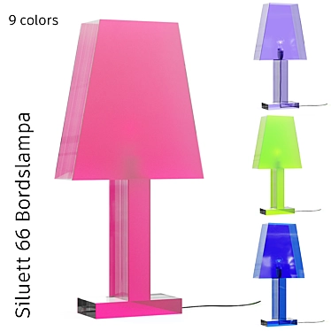 Silhouett 66 Acrylic Table Lamp 3D model image 1 