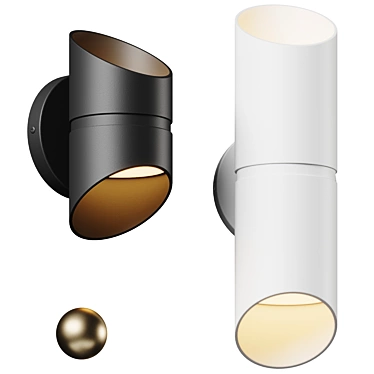 Marino LED Outdoor Wall Sconce 3D model image 1 