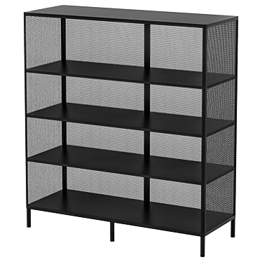 Modern BEKANT Rack Bookcase 3D model image 1 