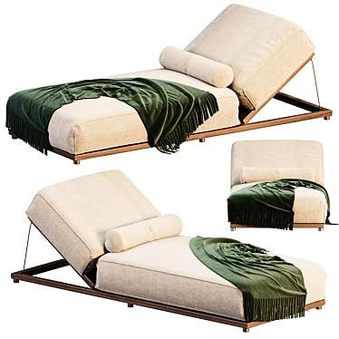 Meridiani CLAUD Open Air Lounger 3D model image 1 