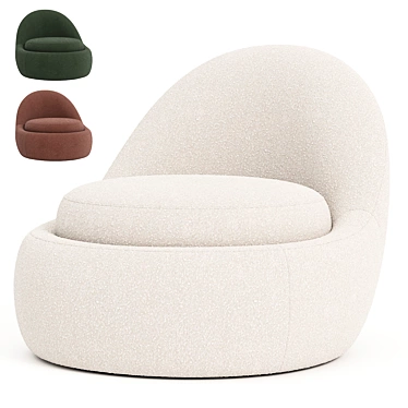 Elegant Babette Armchair Design 3D model image 1 