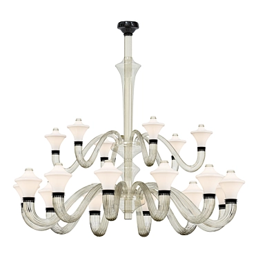 Elegant Metropolis Chandelier 3D model image 1 