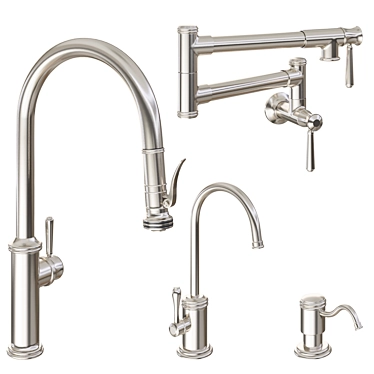 Davoli Kitchen Faucet Collection 3D model image 1 