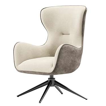 Swivel Lounge Chair Lucille 3D model image 1 