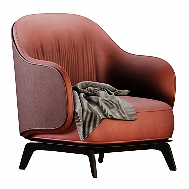 Contemporary Poliform Kaori Armchair 3D model image 1 