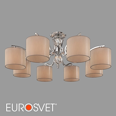 Eurosvet Shantel Ceiling Chandelier Beige 3D model image 1 