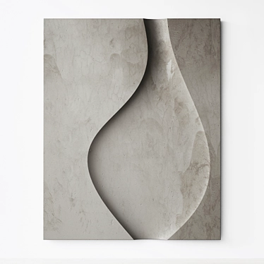 Abstract Relief Composition Sculpture 3D model image 1 