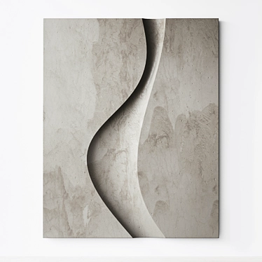 Abstract Relief Wall Sculpture 3D model image 1 