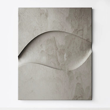 Abstract Relief Artwork. Customizable. 3D model image 1 