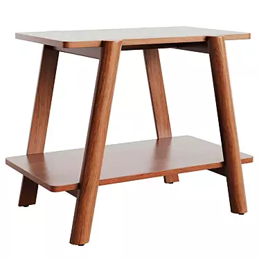 Modern Industrial Calgary Side Table 3D model image 1 