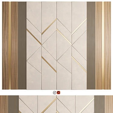 Modern Wall Panel Decor 27 3D model image 1 