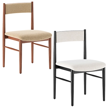 Petrie Upholstered Dining Chair 3D model image 1 