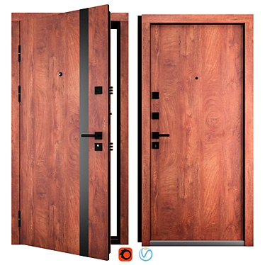 Stella Entry Metal Door (Abvehr) 3D model image 1 