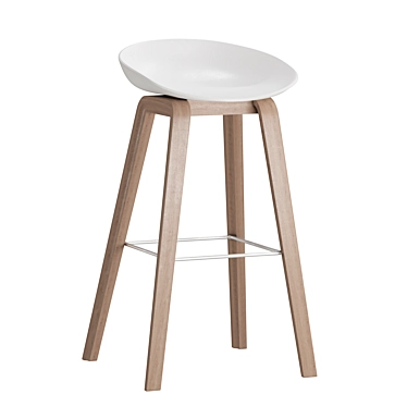 Sleek Bar Stool: AAS 32 3D model image 1 