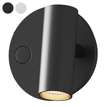 Sleek Aluminium LED Sconce 3D model image 1 