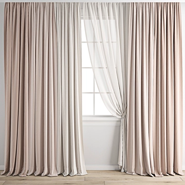 Exquisite Curtain Model Archive 3D model image 1 