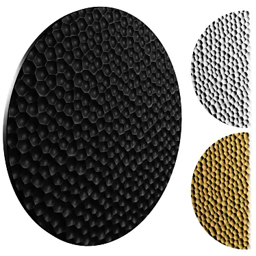 SKDesign Kubi Panno in Three Colors 3D model image 1 