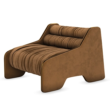 Elegant Layla Armchair: Comfort Personified 3D model image 1 