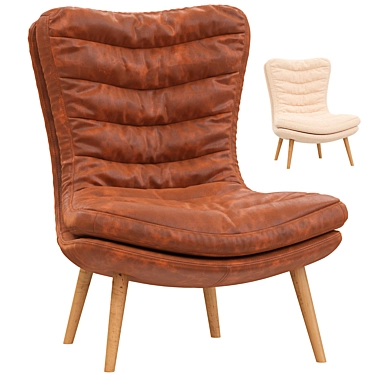  Plush Glasgow Armchair Combo 3D model image 1 