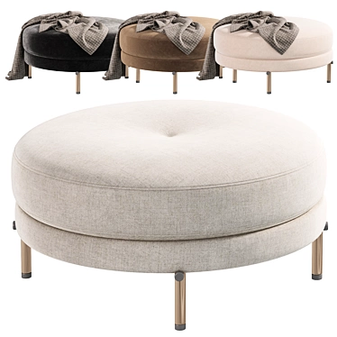 Modern Torii Pouf Designurniture 3D model image 1 