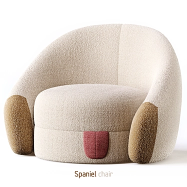 Elegant Spaniel Chair 3D model image 1 