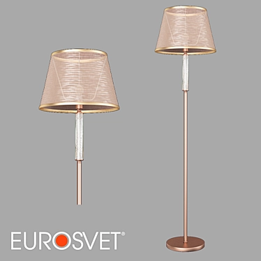 Eurosvet Alcamo Floor Lamp with Shade 3D model image 1 