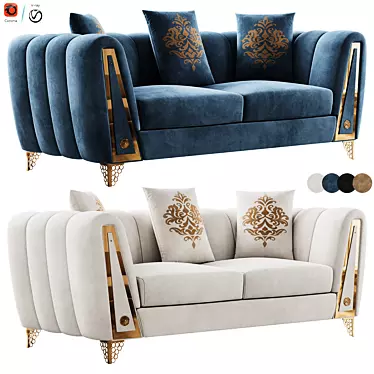 Modern FH 7168 Sofa Set 3D model image 1 