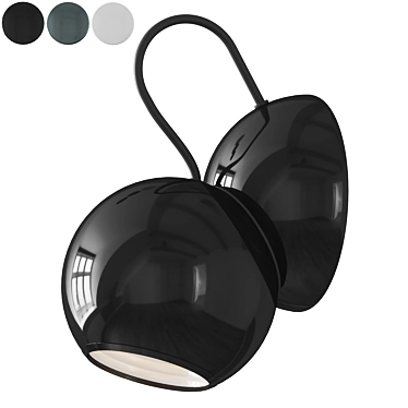 Modern Metal Sconce Light 3D model image 1 